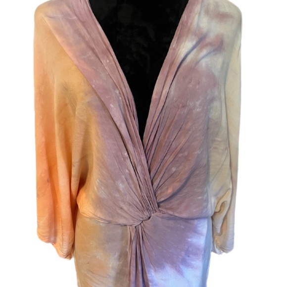 Revolve: Young Fabulous & Broke Tie-Dye Siren Dress - Pink and Cream- Small - Picture 3 of 5